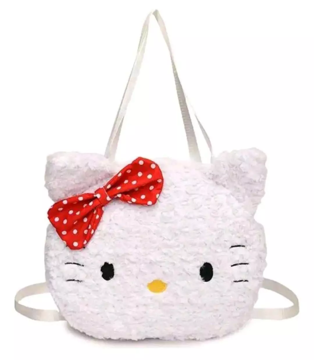 Hello Kitty Bolso Mochila Peluche De Felp-0