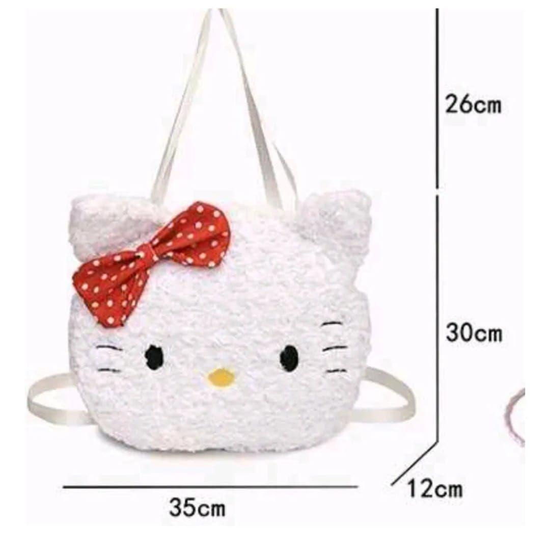 Hello Kitty Bolso Mochila Peluche De Felp-5