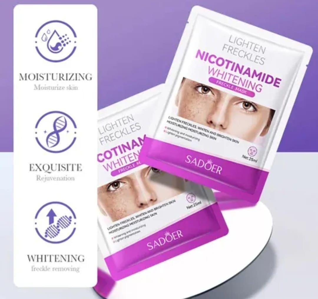 Mascarilla Facial Blanqueadora Niacinamida 5 unidades-2