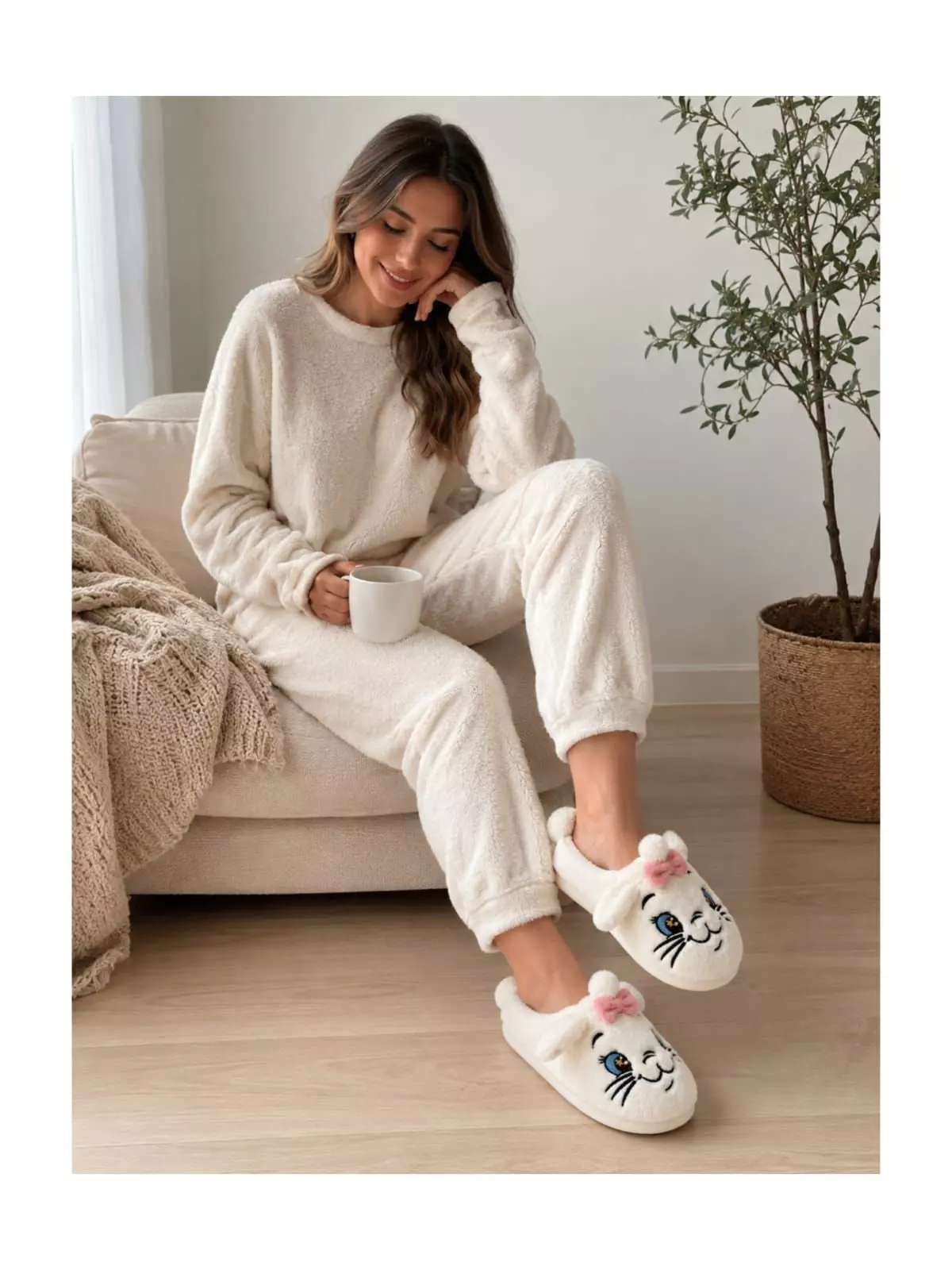 Pantuflas Mujer Gata Gatita Coqueta El Regalo Perfecto Para Tus Pies-3