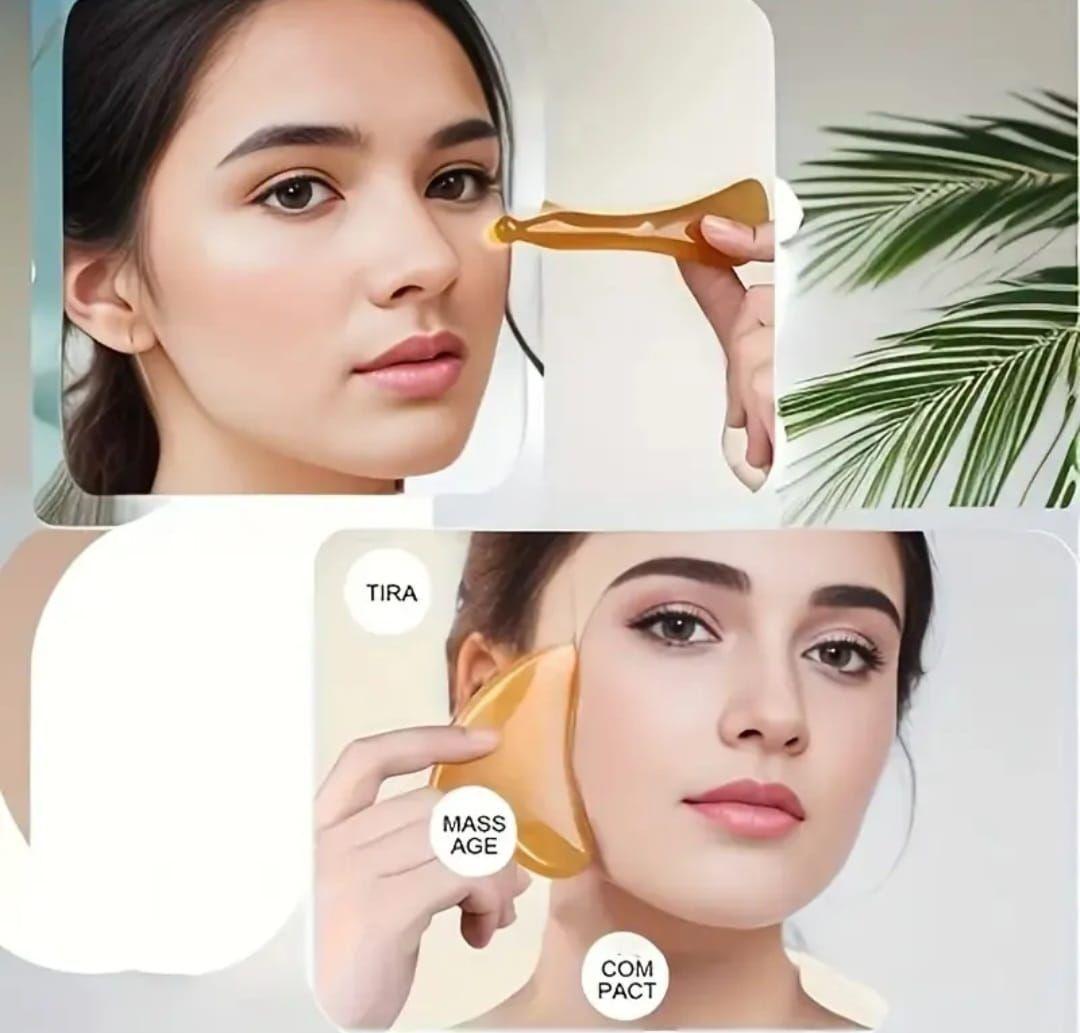Set Masajeador Facial  Gua Sha-4