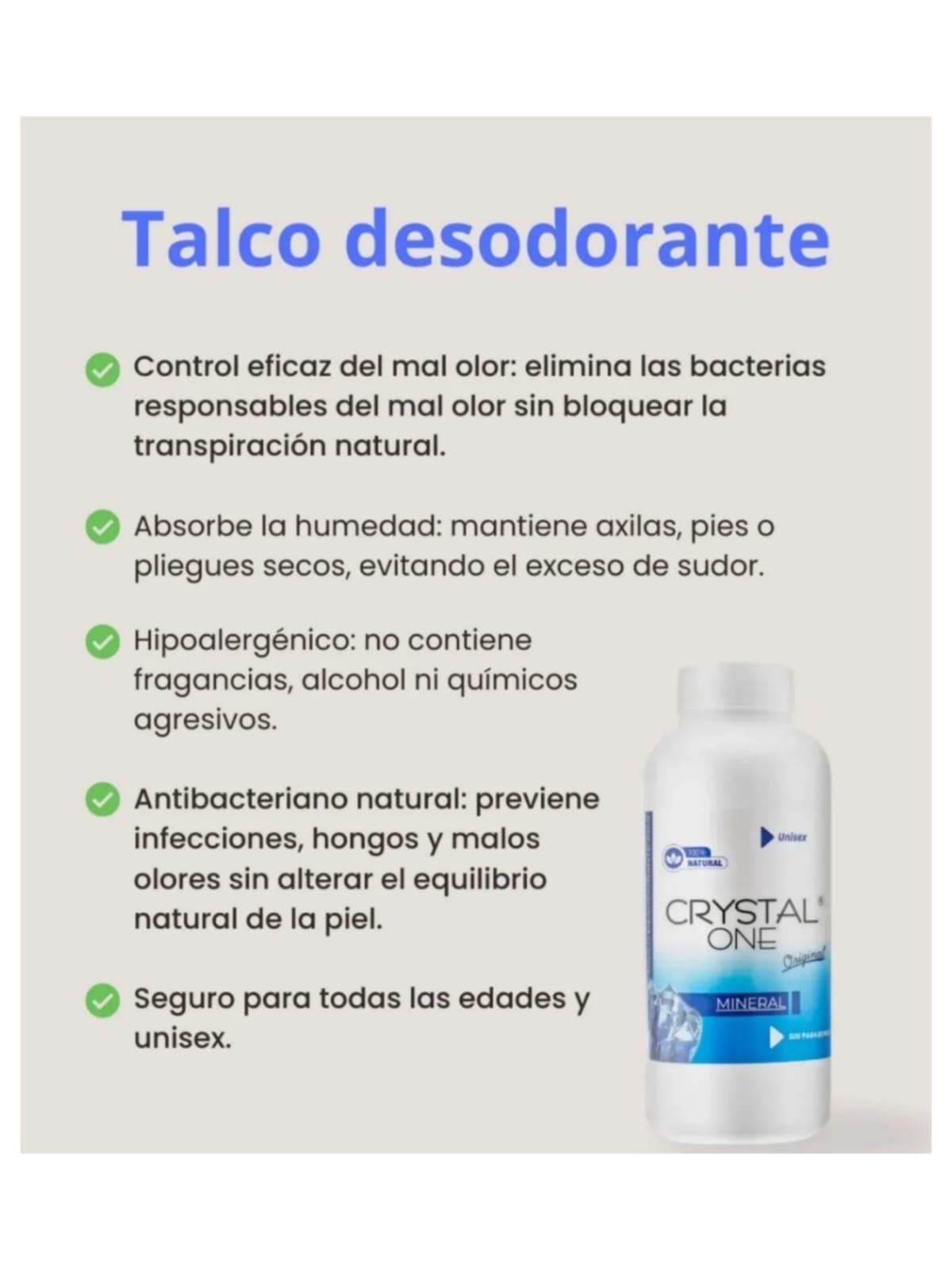 Talco Desodorante Piedra Alumbre Crystal One-1