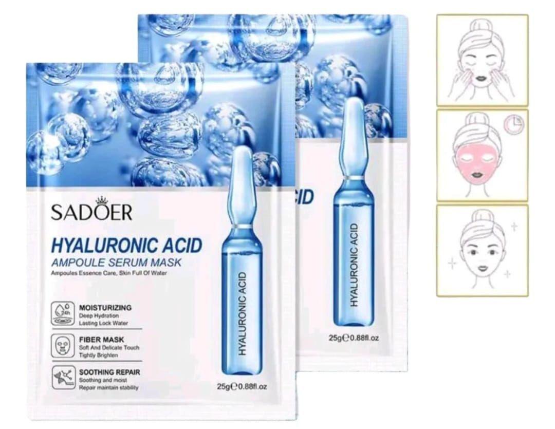 Set 5 Mascarilla Faciales Acido Hialuronico Hidratantes-2
