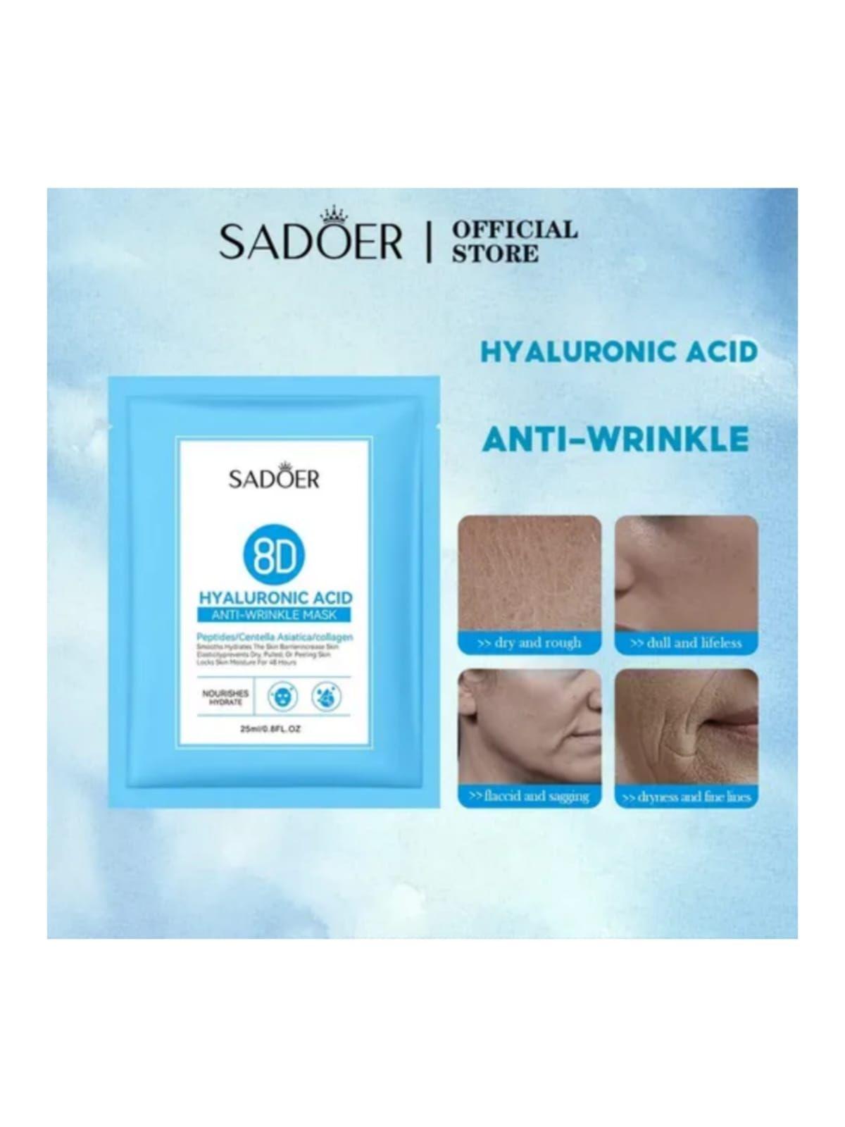 Set 5 Mascarilla Faciales Acido Hialuronico Hidratantes-2