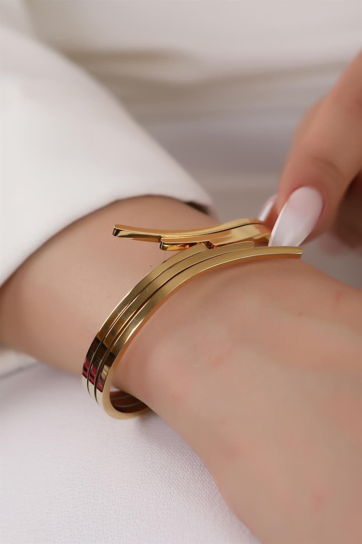 Pulsera Brazalete de Acero Inoxidable Incluye Caja-2