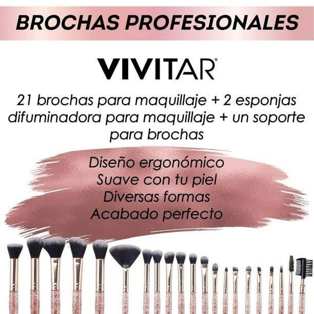 Set Profesional de Brochas De Maquillaje 24 Unidades Maleta Viral Brochas-2