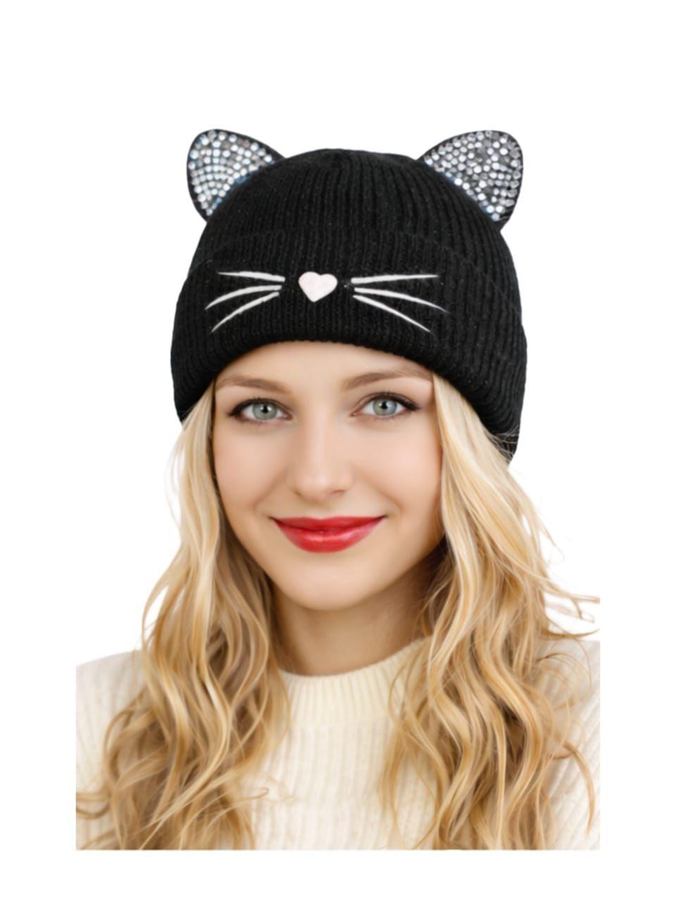 Gorro Ni as Beanie Orejas de Gato Gorro Mujer Estilo Grunge y Kawaii-2