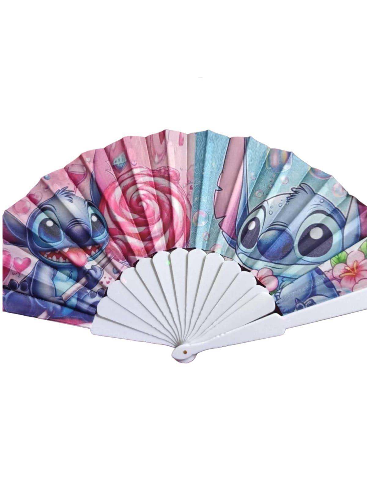 Set de 2 Abanicos Sticth Se Envian Diseños Al Azar-4