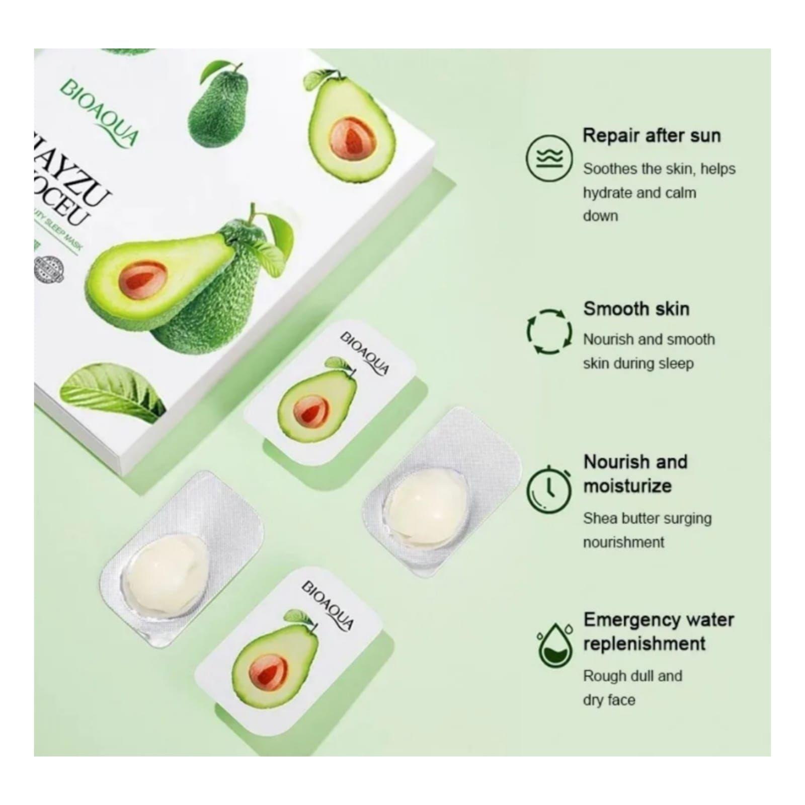 Mascarilla Nocturna de Aguacate y Karité Hidratante-2