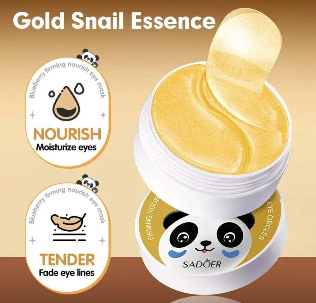 60 Parches Hidrogel Caracol Dorado Elimina Arrugas y Ojeras-3