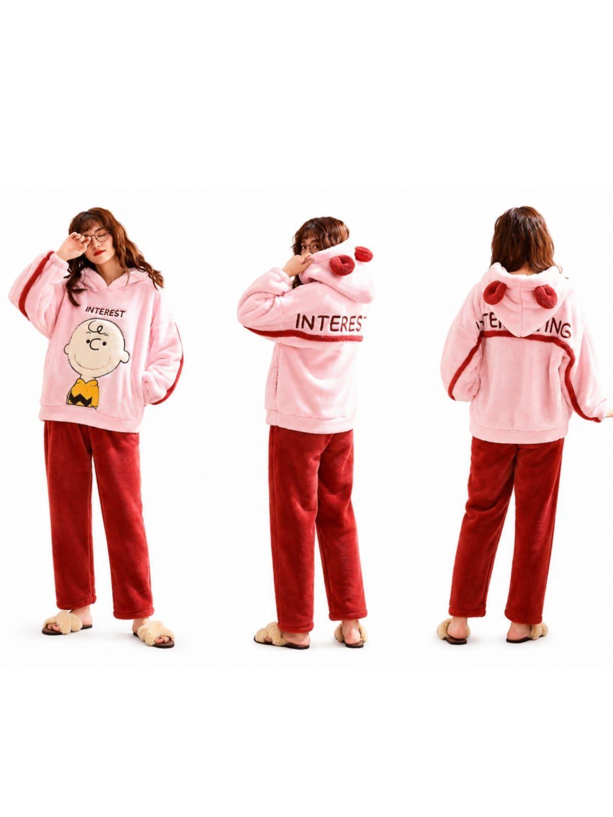 Pijama Invierno Mujer Snoopy Charlie Brawn Polar Suavidad y Diversi n para tus Noches de Invierno-4