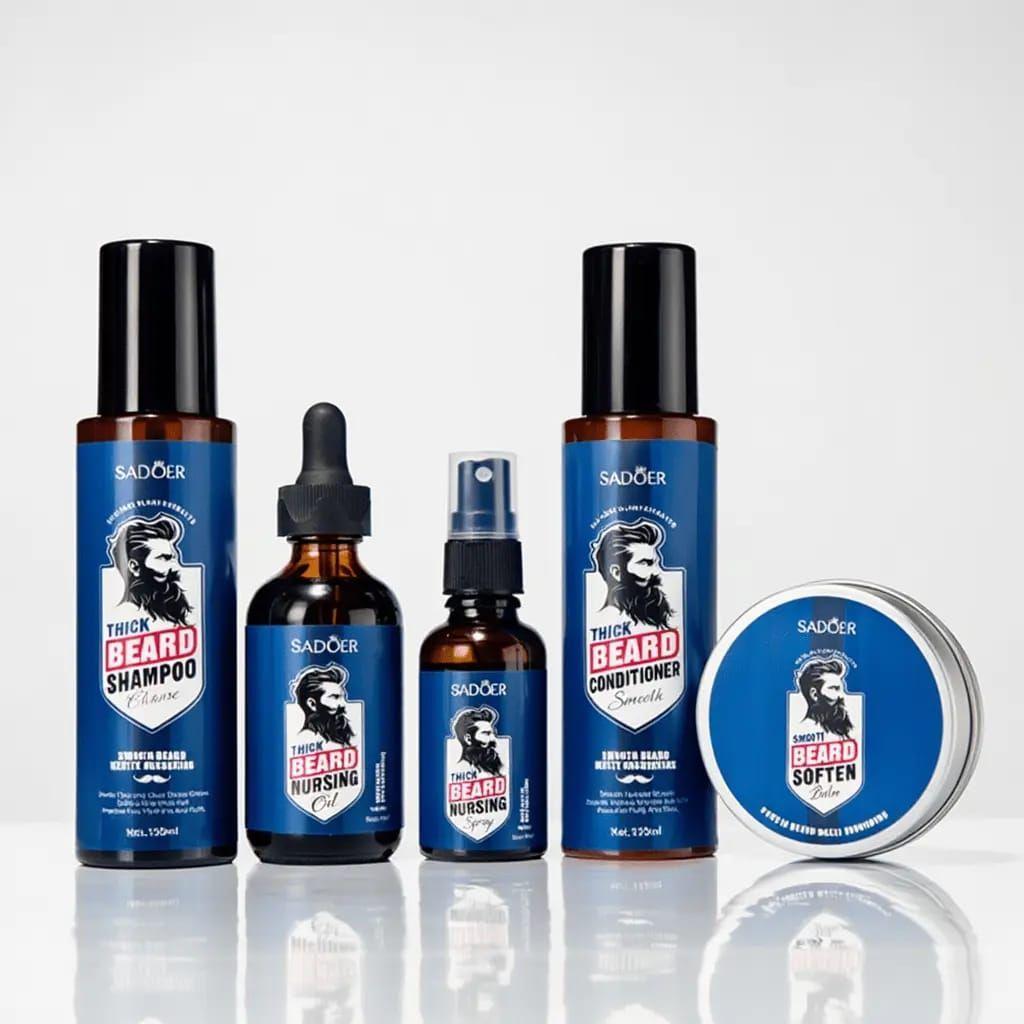 Set Profesional para el Cuidado y Crecimiento de la Barba-2