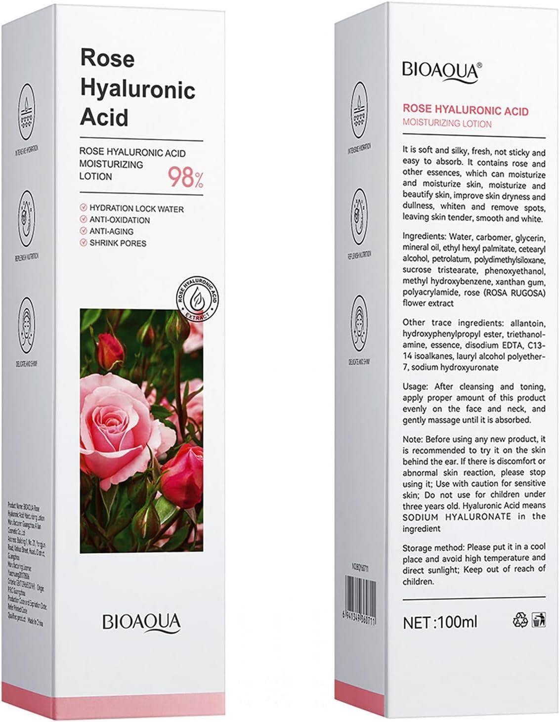 Loción Hidratante de Rosas y Ácido Hialurónico | Antiedad y Anti-Poros-4