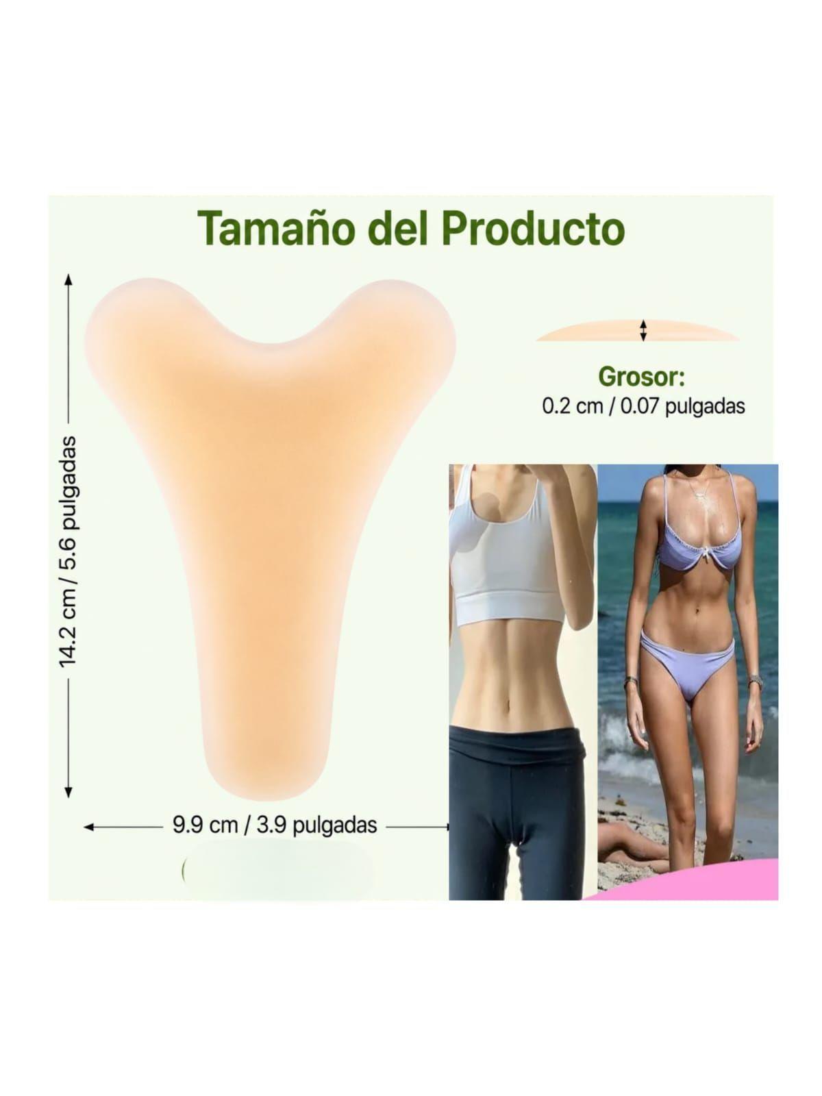 Parches de Silicona Invisible Reutilizable Anti Marcas Para Leggins y Ropa Ajustada Mujer-4