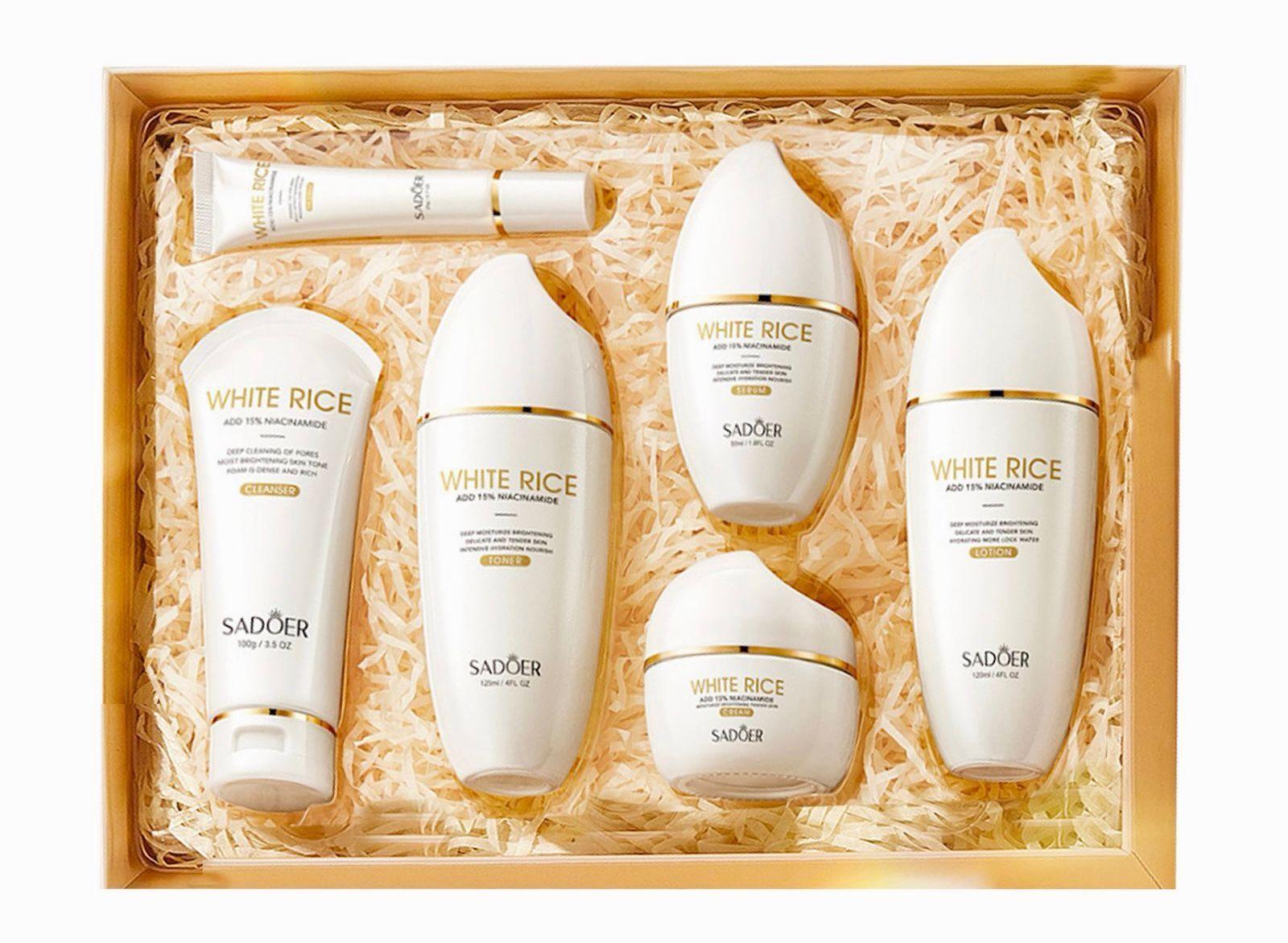 Set Skincare Facial Completo Arroz + Niacinamida Blanqueador-2