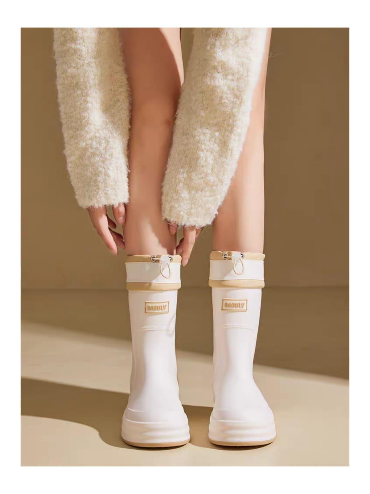 Bota de Lluvia Mujer Botas Para Agua-3