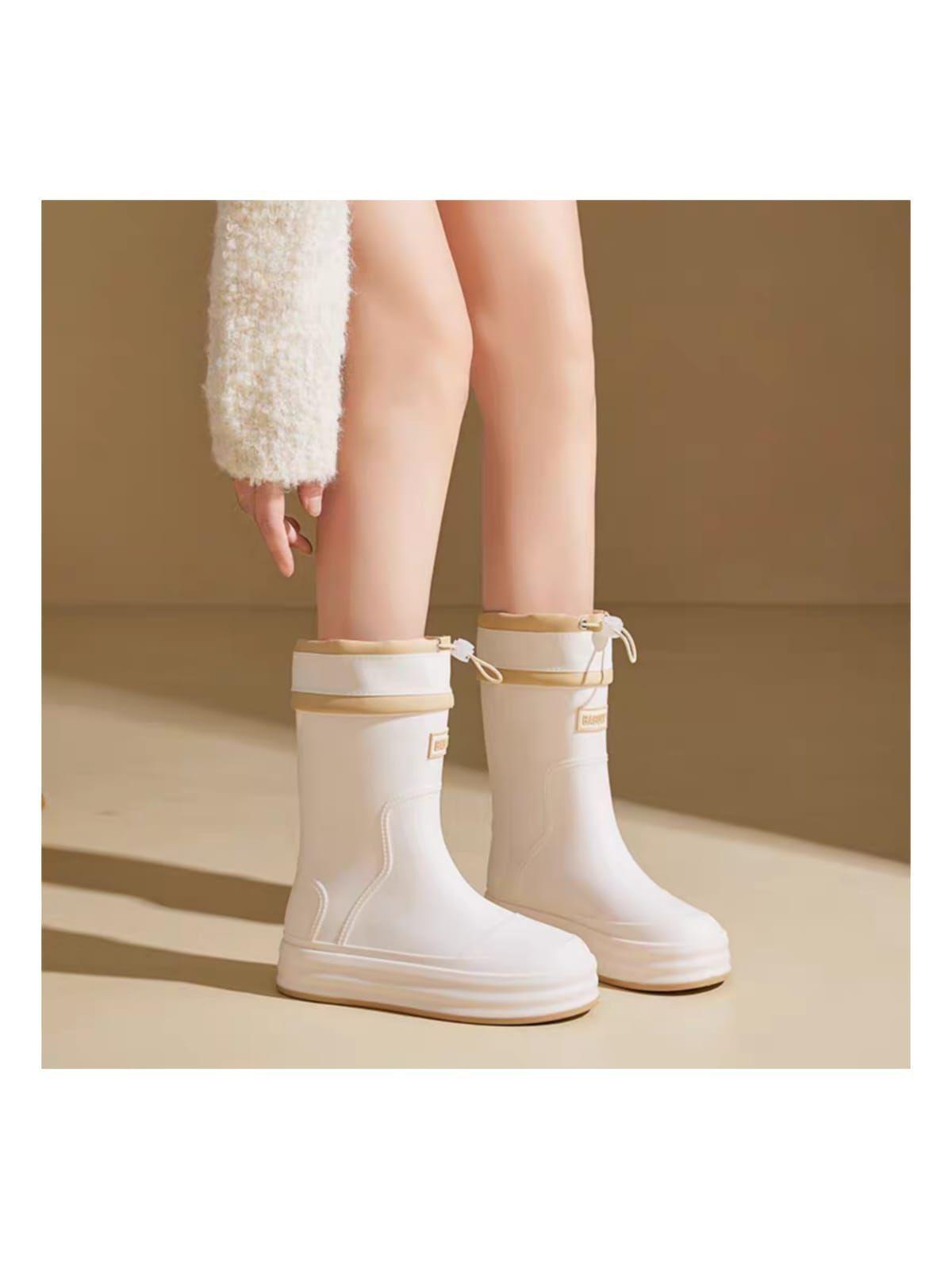 Bota de Lluvia Mujer Botas Para Agua-4