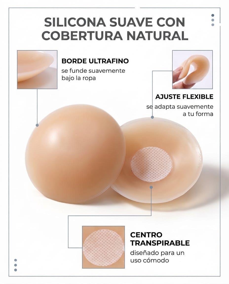 Parches Cubrepezones de Silicona Premium Efecto Invisible-2