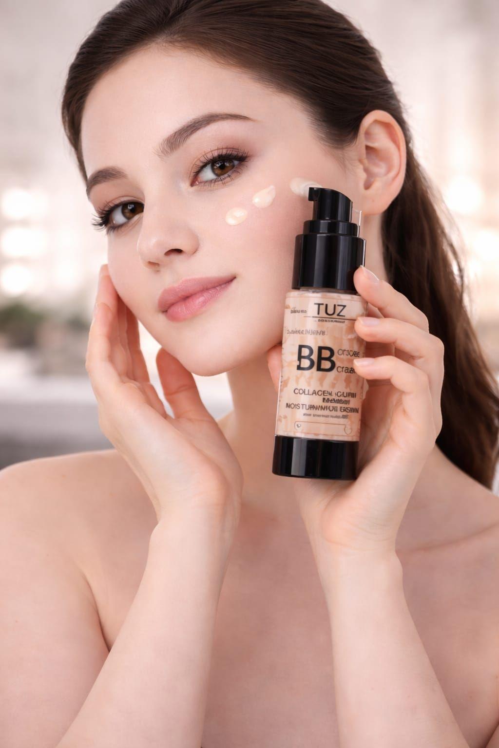Base Bb Cream Con Colageno Larga Duracion A Prueba de Agua-2