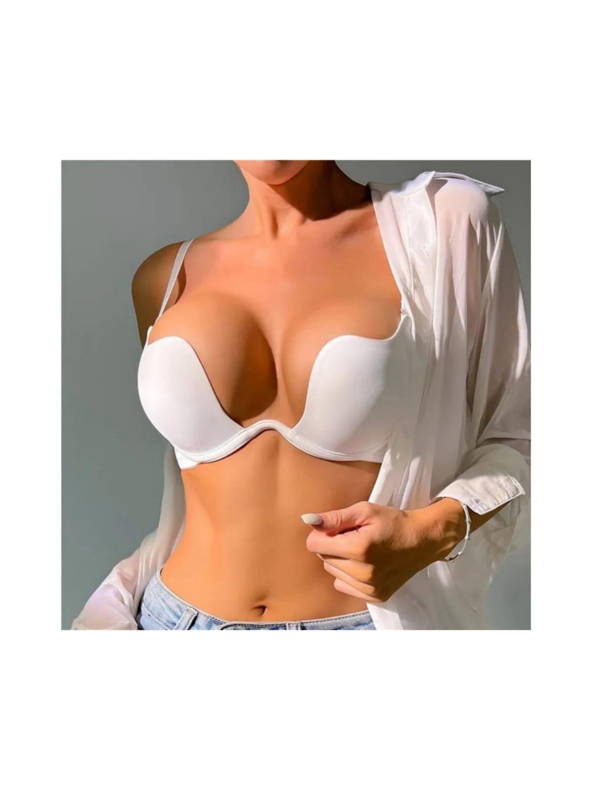 Sosten Sujetador Levanta Busto Push Up Escote Profundo-3