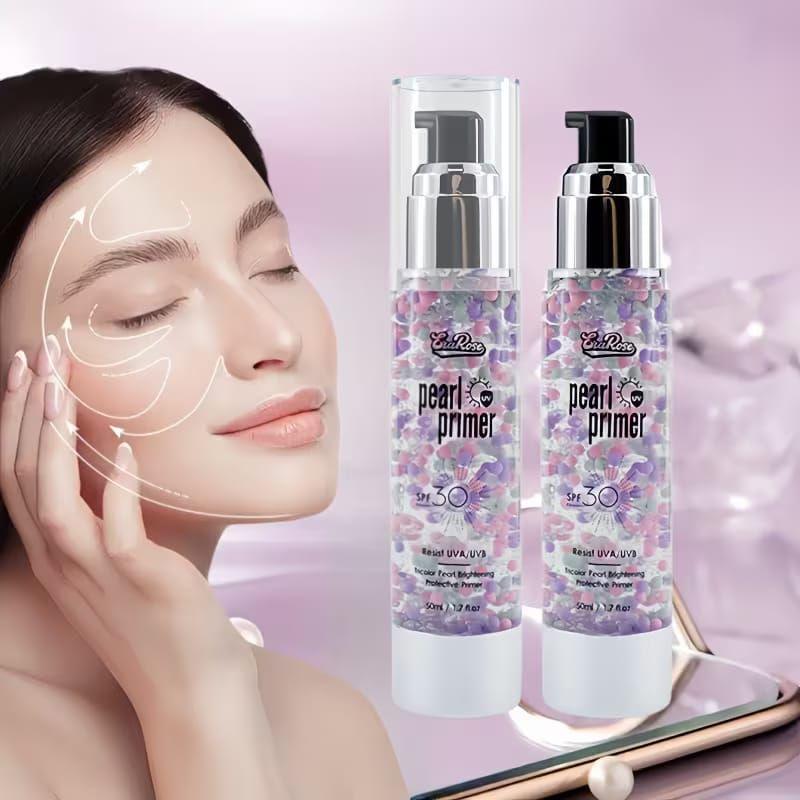 Primer Facial Con Perlas Tricolor Filtro UV SPF 30-2