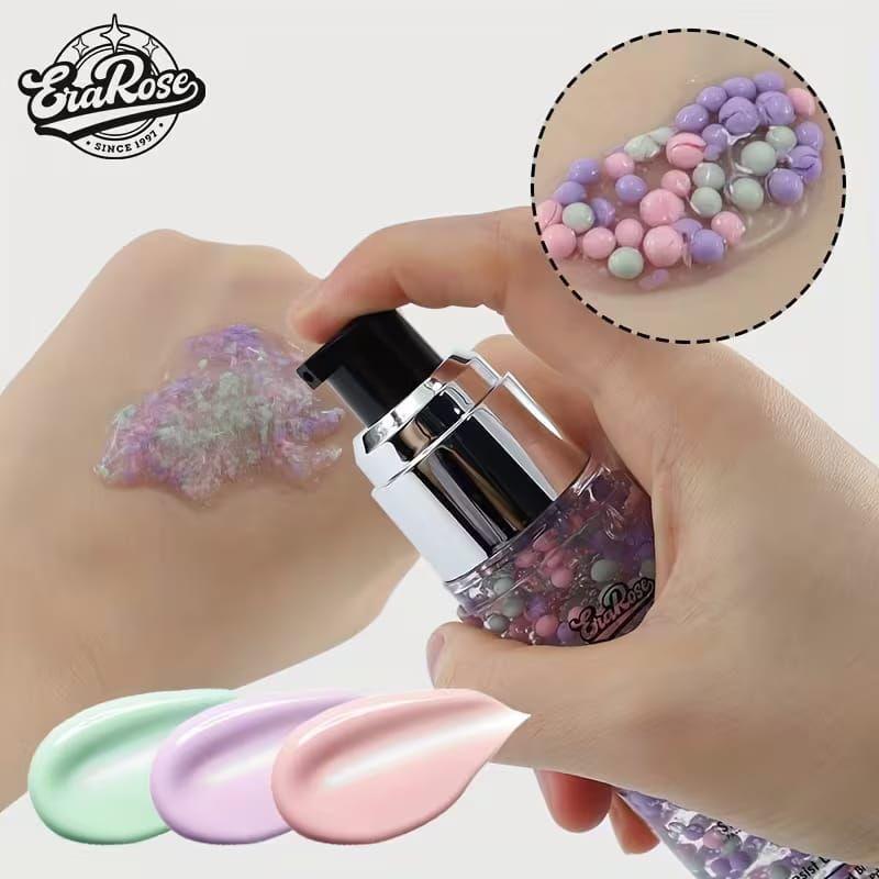 Primer Facial Con Perlas Tricolor Filtro UV SPF 30-5