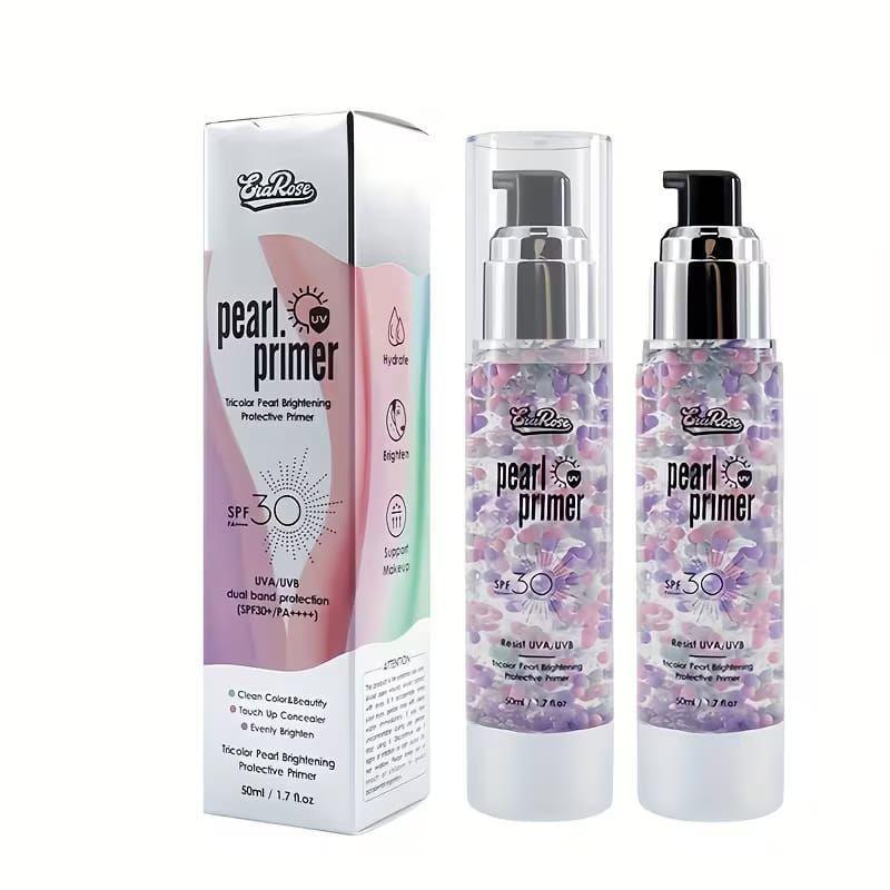 Primer Facial Con Perlas Tricolor Filtro UV SPF 30-7
