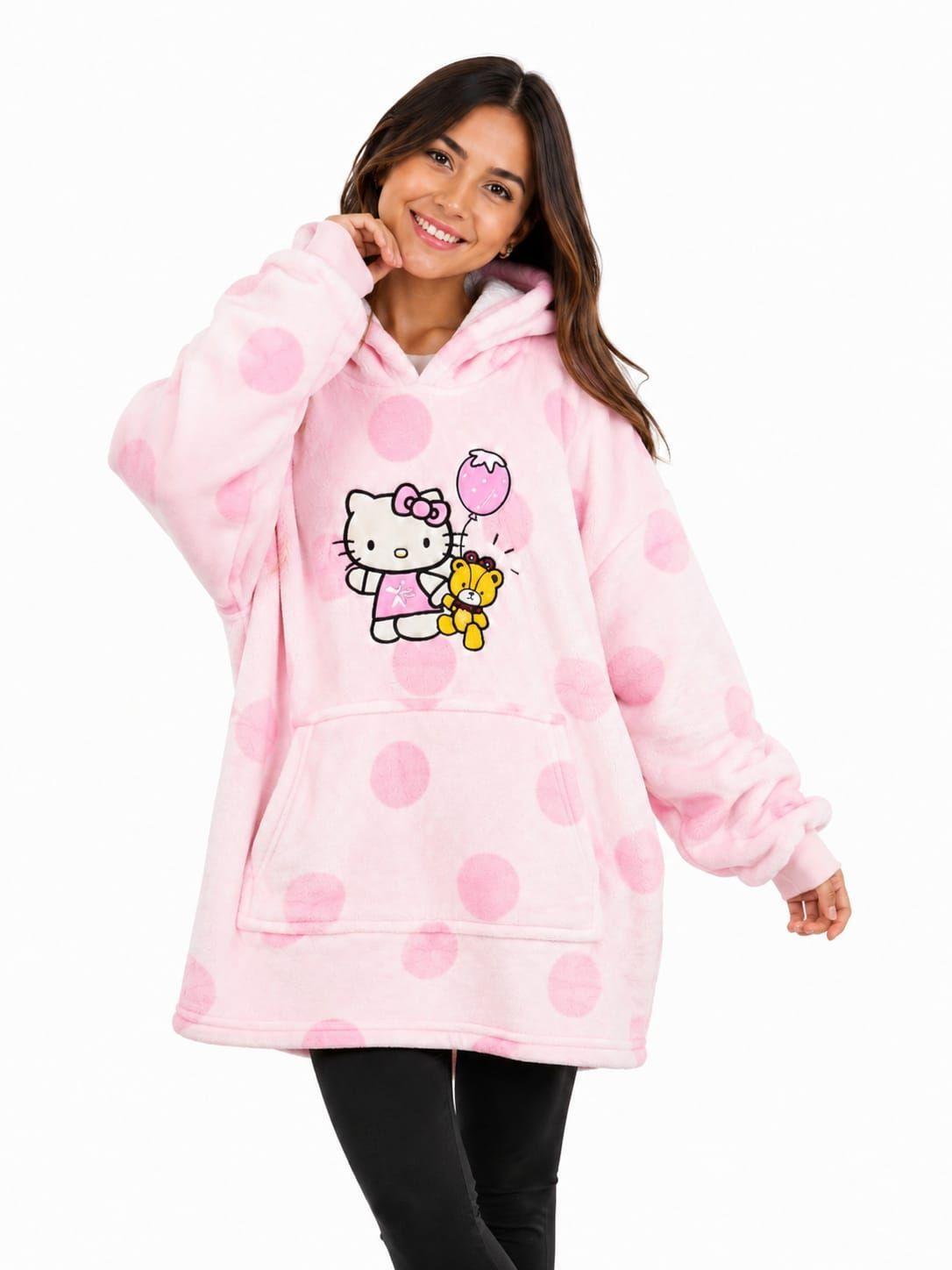 Poleron Sherpa Mujer Oversized-2