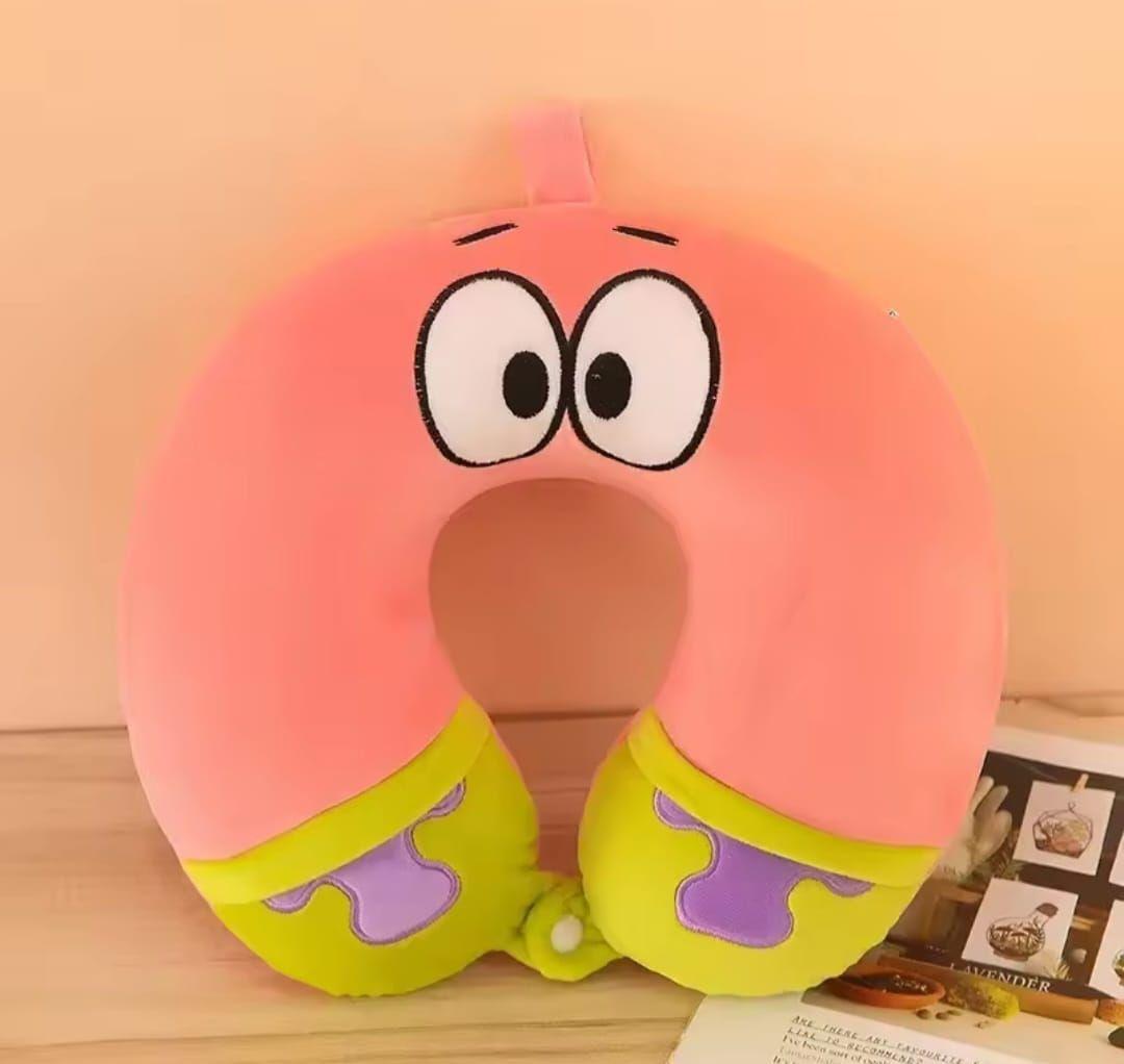 Almohada de Viaje Patricio Estrella De Bob Esponja 30x30 cm Coj n Cuello-3
