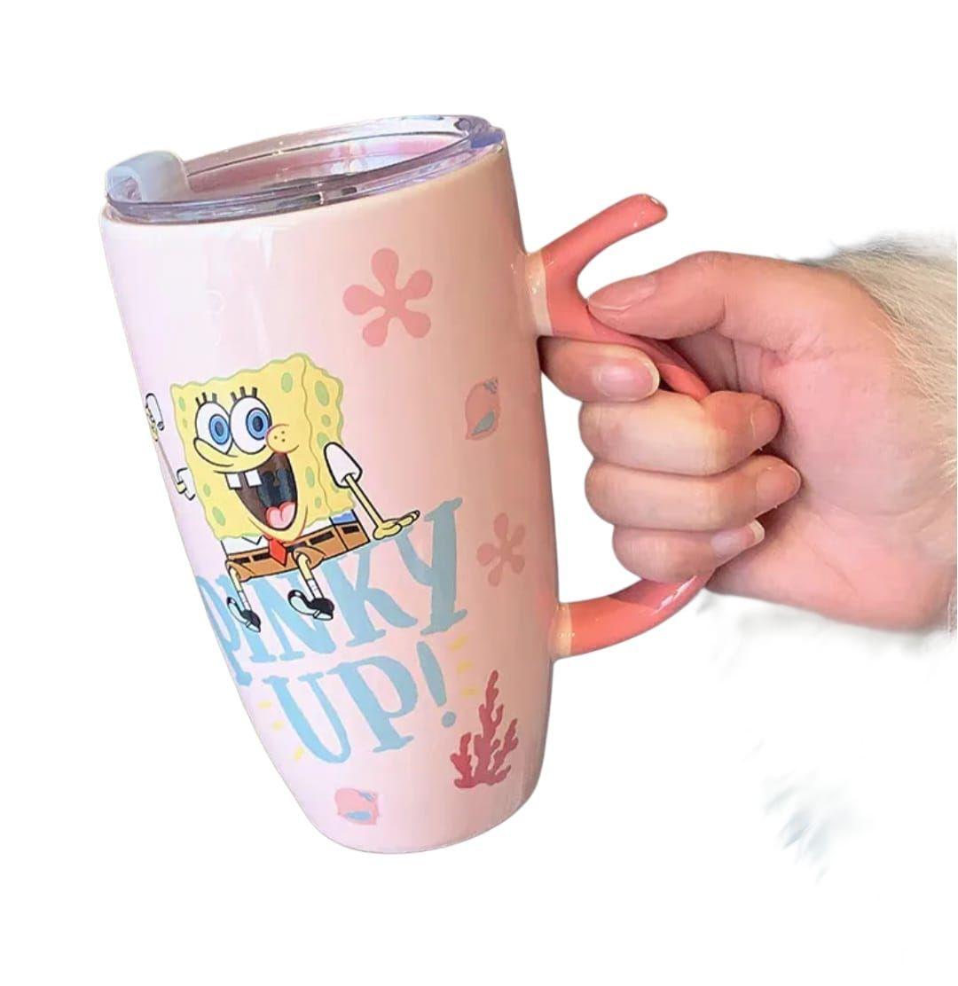 Taza Tazon Mug Bob Esponja Tapa Bombilla-0
