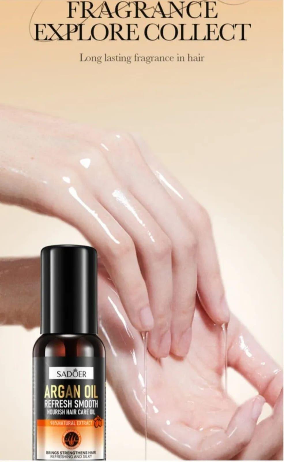 Aceite De Argán Reparación Profunda  Brillo y Suavidad-2