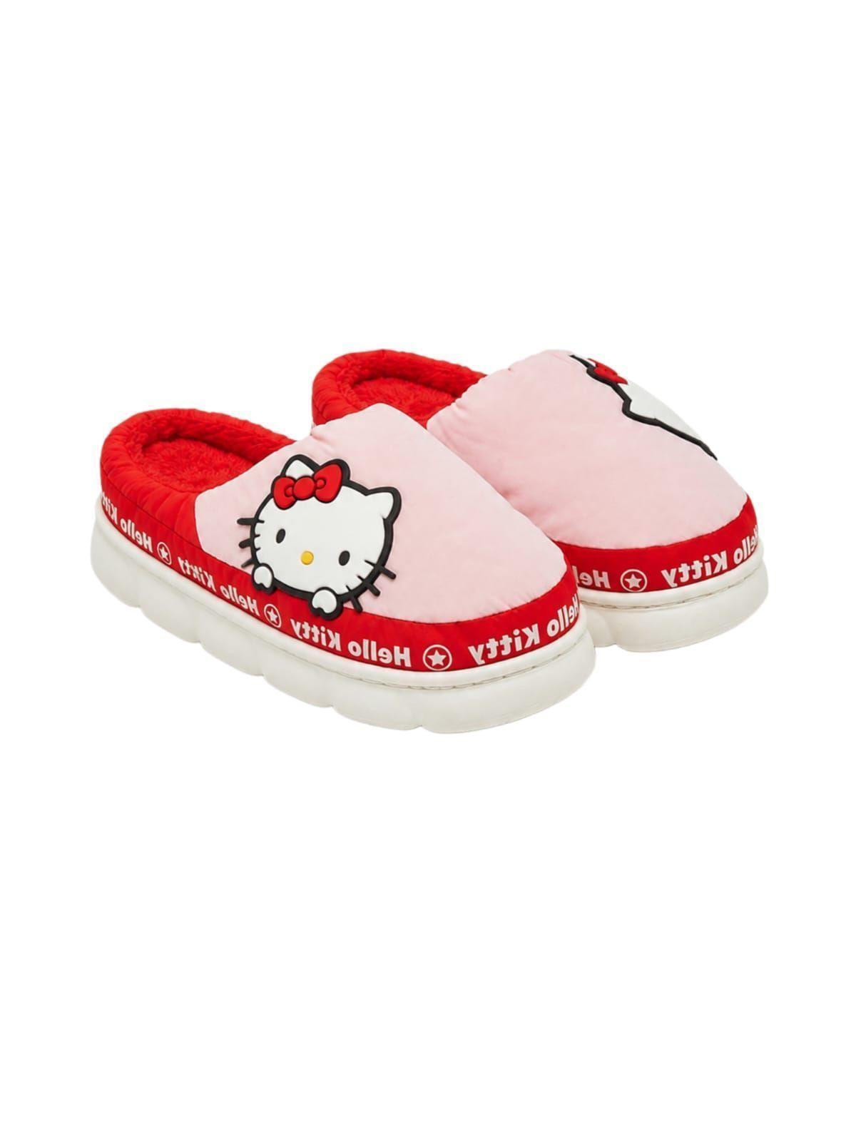 Pantuflas Mujer  Niñas Hello Kitty y Sus Amigos Pantuflas Impermeables Kawaii-0
