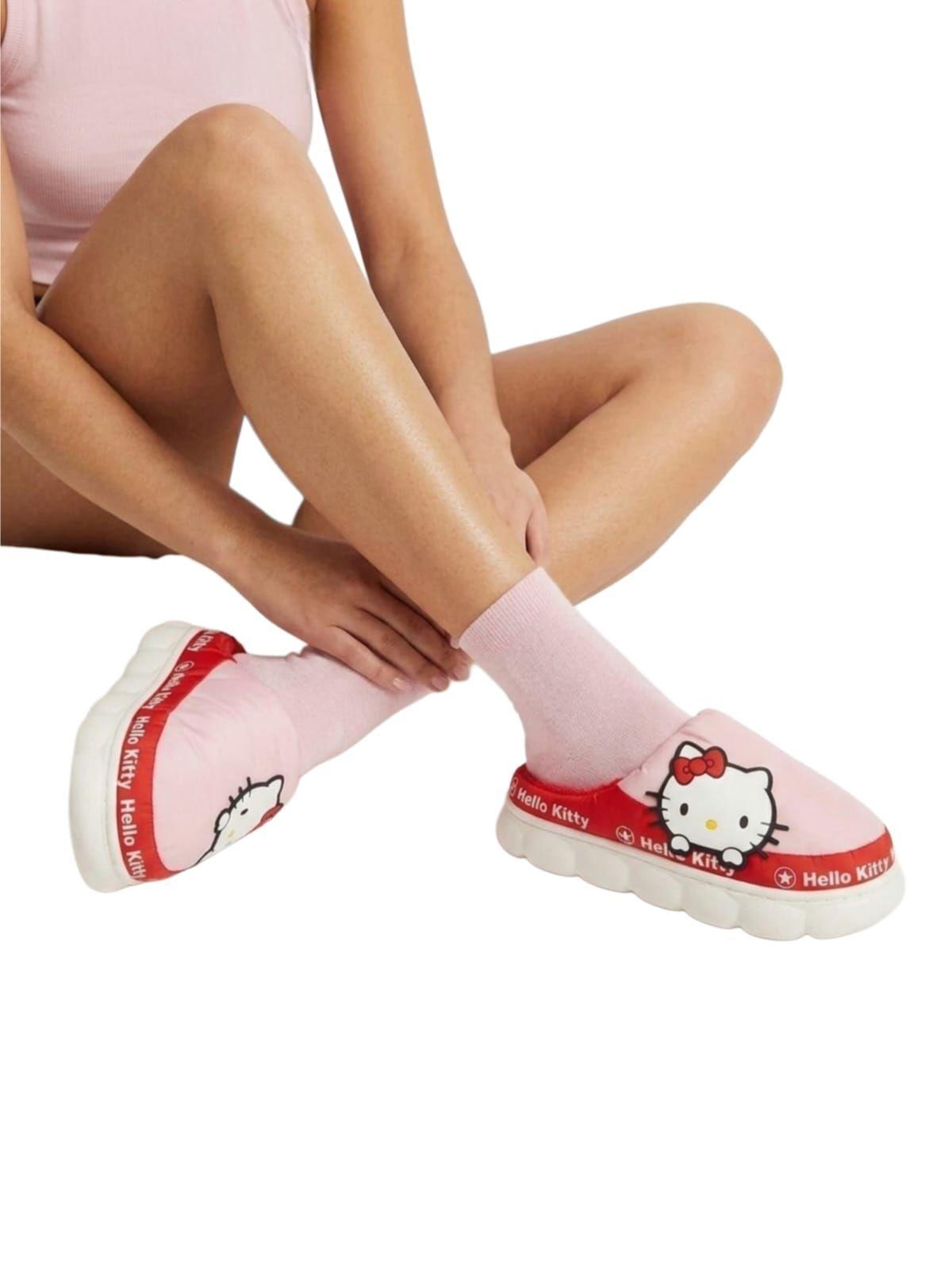 Pantuflas Mujer  Niñas Hello Kitty y Sus Amigos Pantuflas Impermeables Kawaii-3