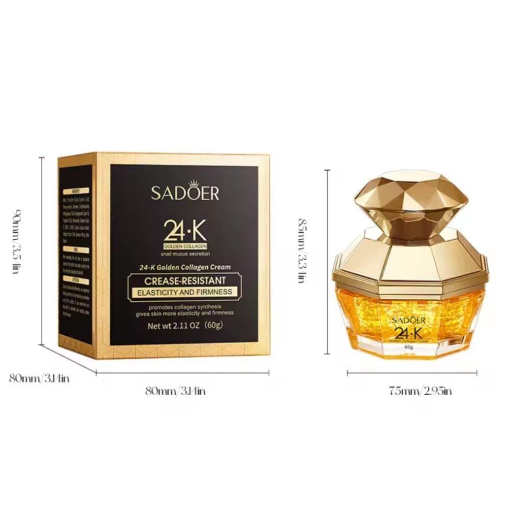 Crema Facial Colageno 24k Gold Antiedad 60g Crema Dorada-2