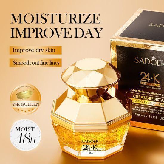 Crema Facial Colageno 24k Gold Antiedad 60g Crema Dorada-5