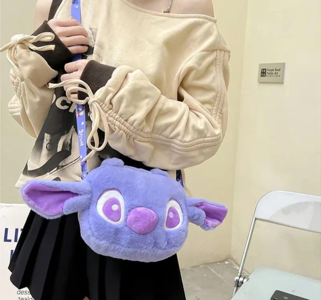 Bolso Bandolera de Peluche St tch Versi n Morada-2
