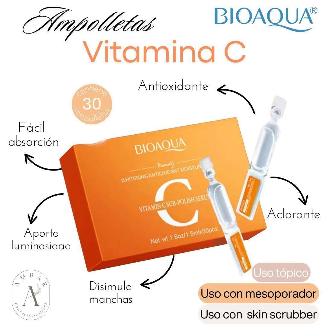 Kit 30 Ampollas Vitamina C uso Topico y Dermapen-3