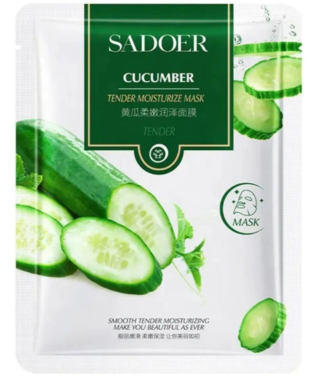 Mascarilla Facial  De Pepino Hidratante  5 unidades-2