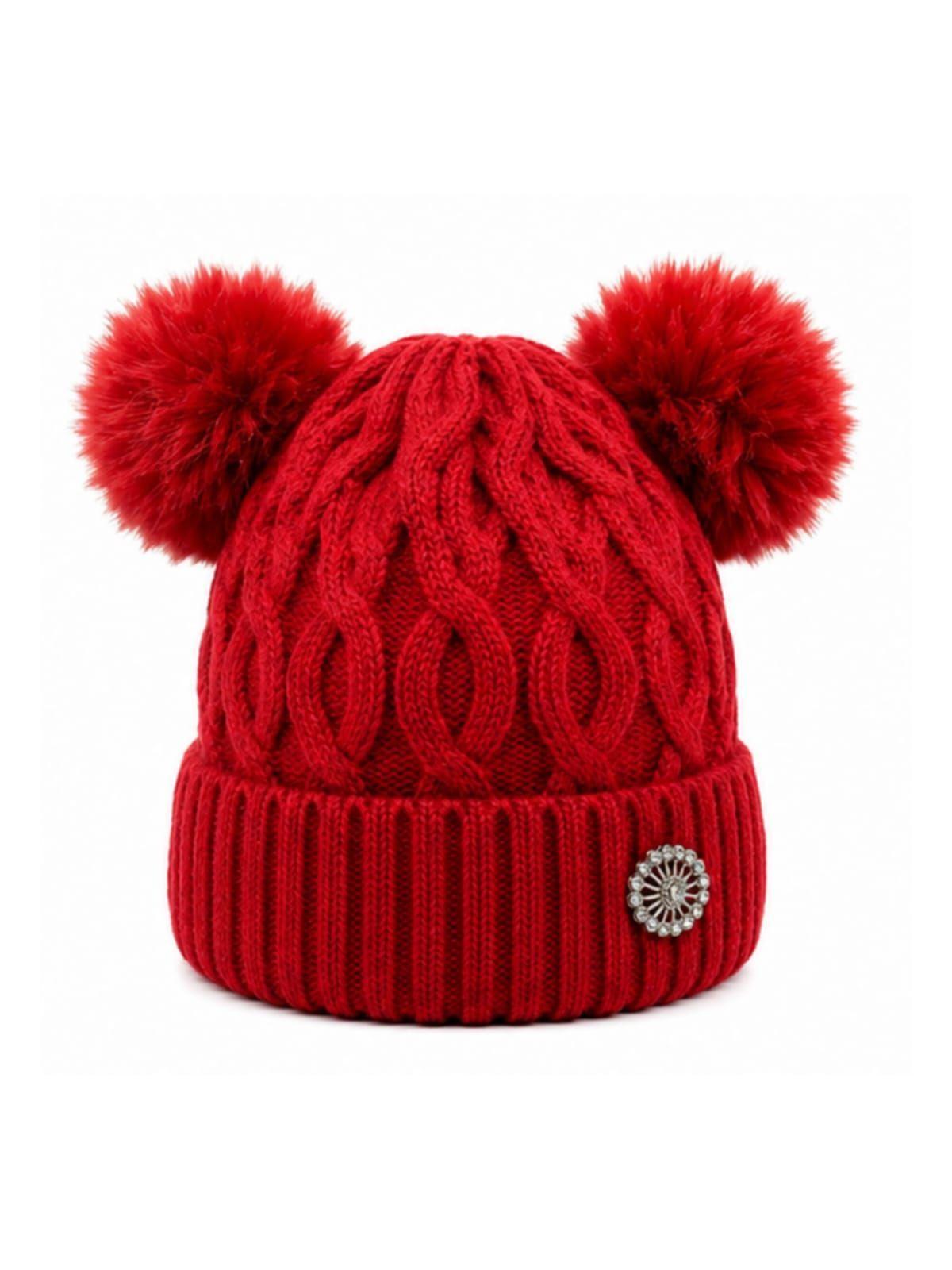 Gorro de Lana Doble Pompon El Toque Chic para tu Invierno-0
