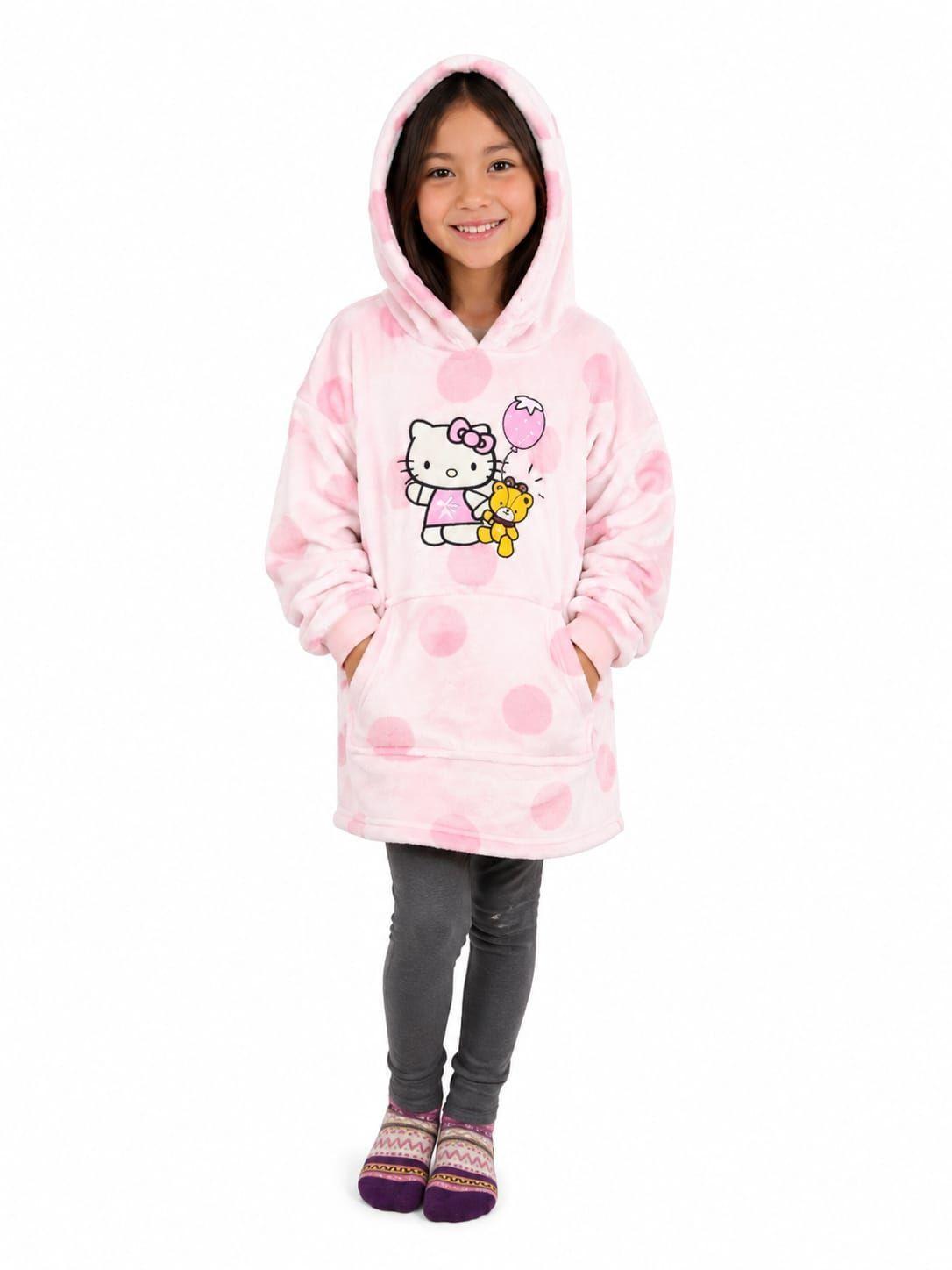 Poleron Sherpa Niñas Oversized-1