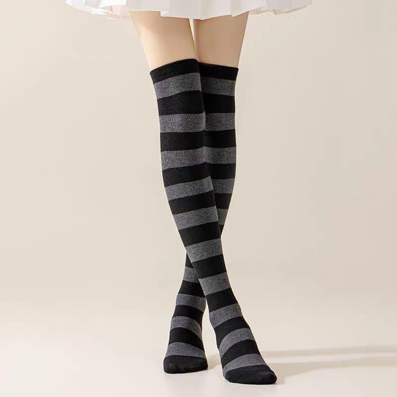 Bucaneras Medias Altas Rayadas-6