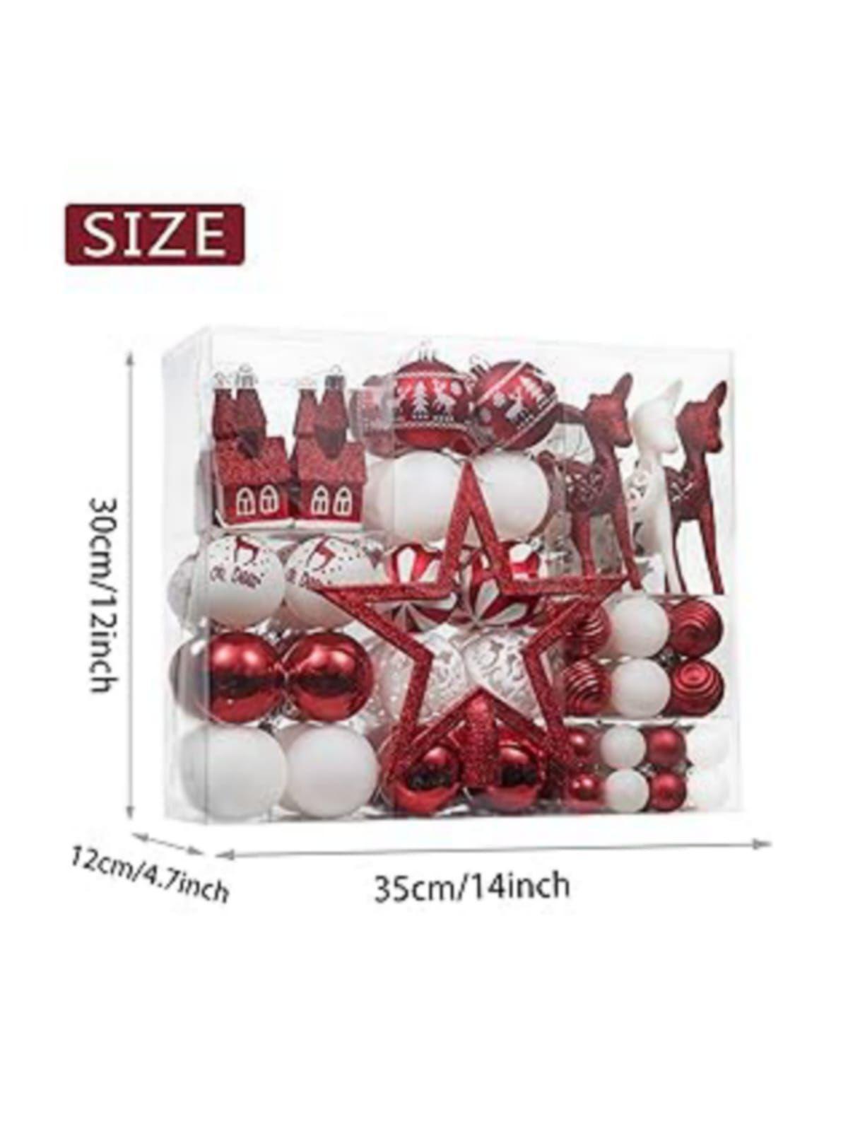 Set Premium 100  Adornos para Árbol de Navidad Decoración Esferas Navideñas-4