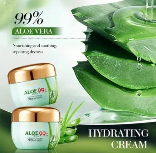 Crema Facial  Aloe Vera 99% Hidratante y Suavizante Intensiva-3