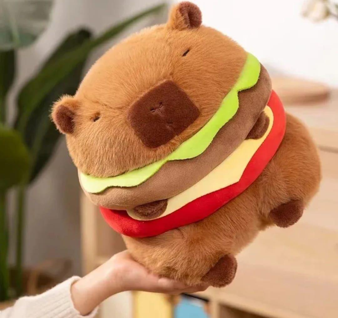 Peluche Capibara Hamburguesa 22 cm-3