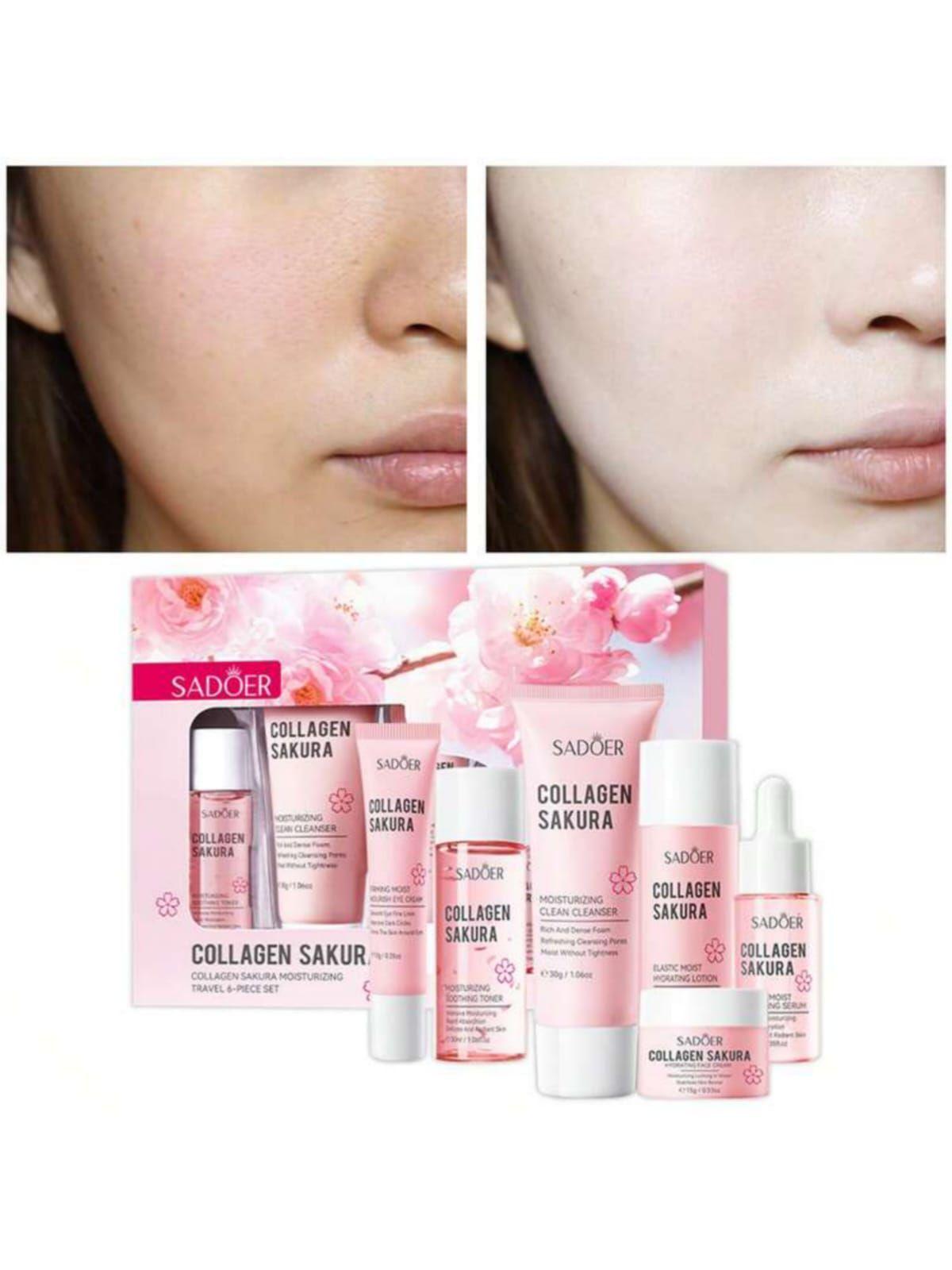 Set SkinCare Cuidado Facial Colageno Sakura Antiedad Reafirmante-2
