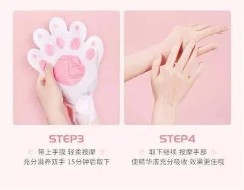 Mascarillas Para Manos Blanqueadora Patita De Gato 3 unidades-3