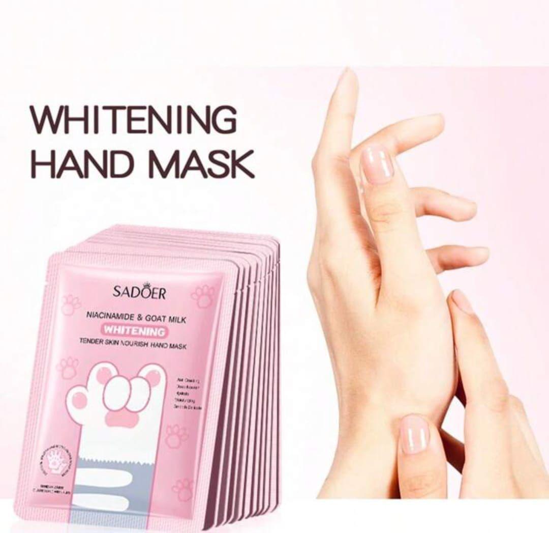 Mascarillas Para Manos Blanqueadora Patita De Gato 3 unidades-6