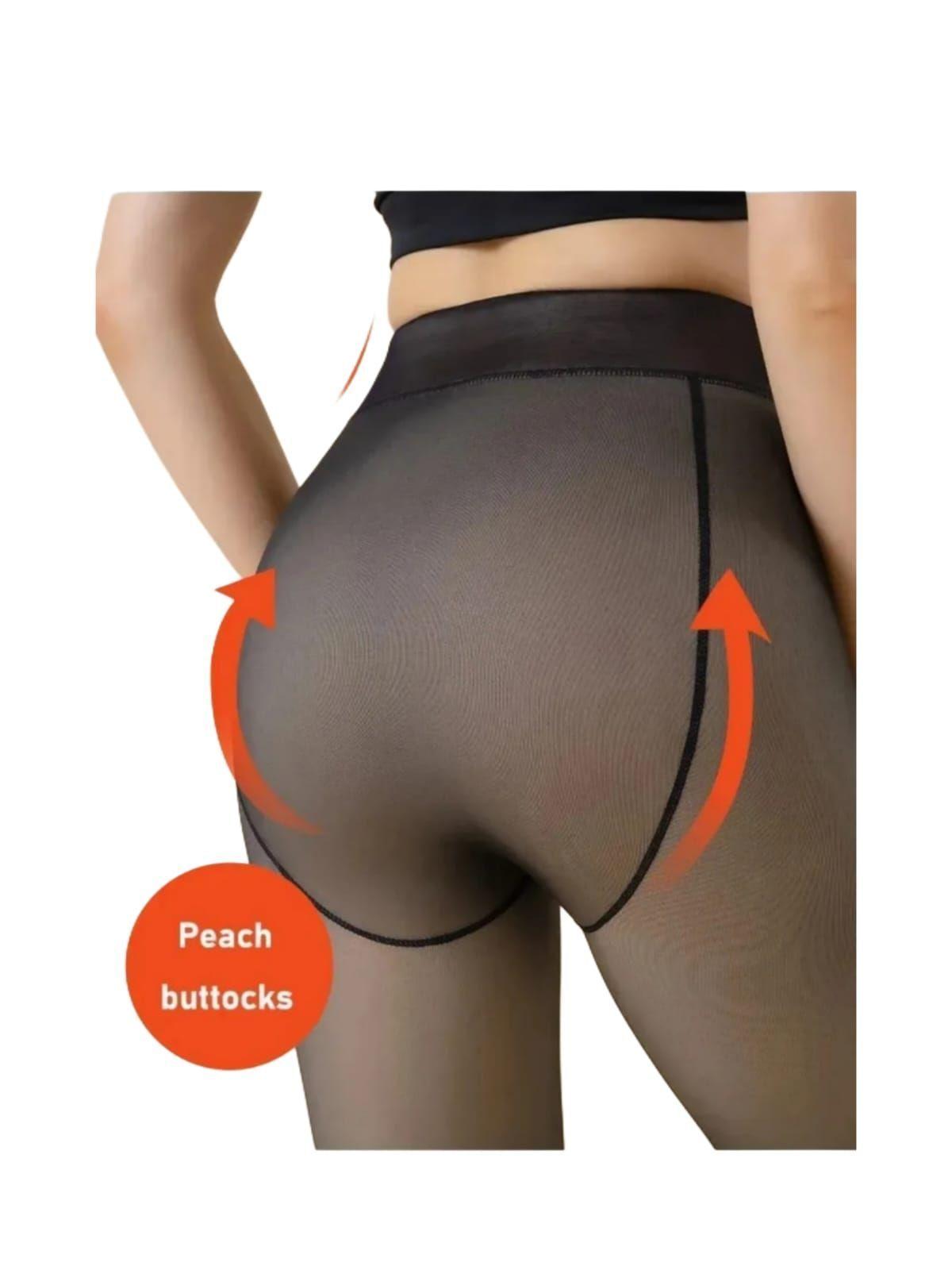 Pantys Efecto Piel Forradas Con Micropolar Estilo y Calor Sin Sacrificios-5
