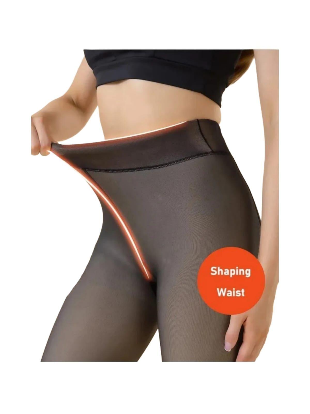 Pantys Efecto Piel Forradas Con Micropolar Estilo y Calor Sin Sacrificios-6