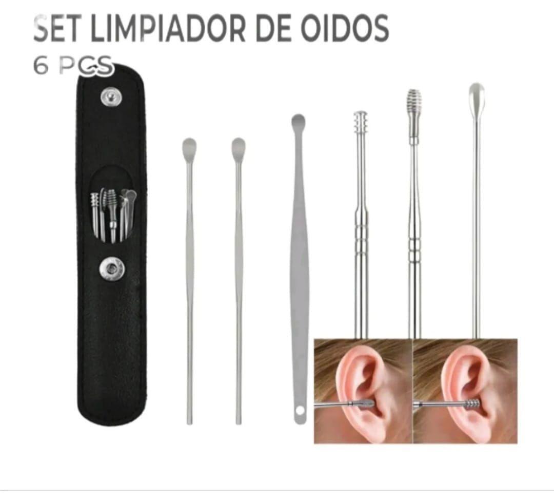 Kit Profesional Limpiador de Oídos de Acero Inoxidable (6 Piezas)-2
